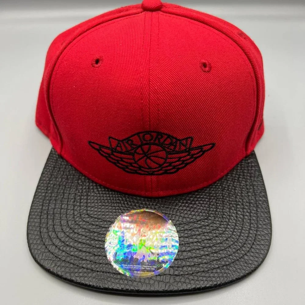 Air Jordan Wings Hat Men Red‎ Black Jumpman Bred Snap Back Cap